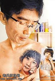 Modello di tatuaggio ritratto carino e bello 55881 - bellissimo modello di tatuaggio fine blocco cuore