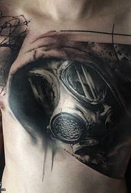 Brust Taucher Tattoo Muster