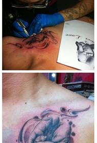 modello di tatuaggio mano dimensione estetica estetica