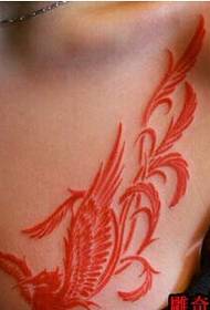 personalidade beleza peito sexy phoenix tatuagem padrão imagem