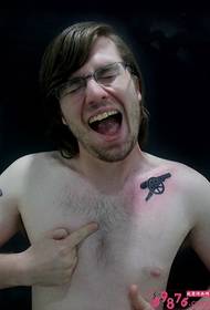 idegen kavics ágyú tetoválás kép
