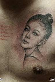 beautiful beautiful girls Tattoo pattern