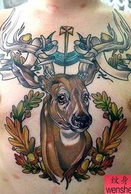 i-chest color antelope tattoo iyasebenza