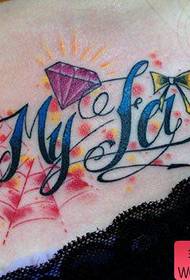 beauty chest alternative popular spider web butterfly diamond tattoo pattern