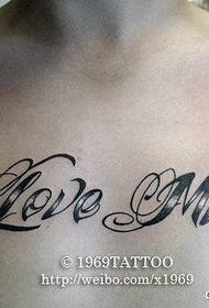 kleine verse borst letter vijfpuntige ster Tattoo werkt