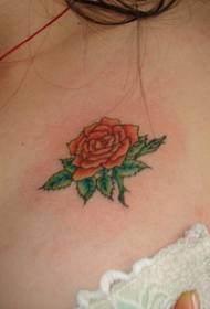 nő mellkasi rózsa tetoválás minta - 蚌埠 tattoo show picture Xia Yi tattoo ajánlott