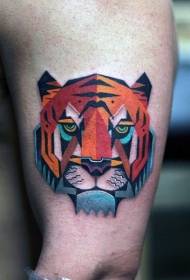 Grouss nei Schoulfaarf Tiger Avatar Tattoo Muster 58354-Jongen groussen Aarm Faarf Krieger Tattoo Muster