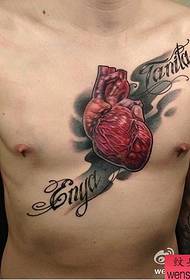 hình xăm đề nghị một hình xăm trái tim ngực hoạt động