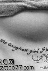 stella di bellezza lettera a cinque punte modello tatuaggio