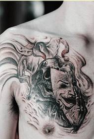 kpochapụwo nwoke obi mmadụ mkpu ụdị tattoo ụkpụrụ tụrụ aro foto