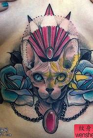 Робота з грудьми на грудях татуювання татуювання котячої троянди поділяється на шоу тату