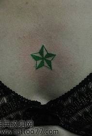 modello di tatuaggio pentagramma totem petto bellezza