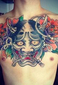 bröst klassiska Prajna tatuering