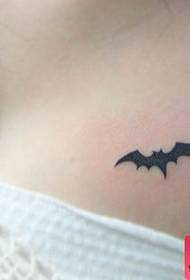 chest tattoo pattern: chest totem bat tattoo pattern