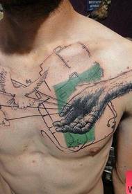 poseban stil prsa da leti mirovinski uzorak tetovaža golubice