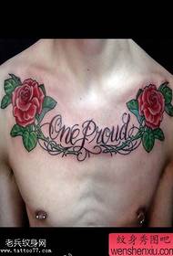 liten tatovering med frisk bryst rose tatovering fungerer