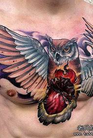 Chest Ncauj Tattoo