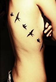 sexet kvindelig side bryst kun smukke totem svale tatovering billede 56590-piger side bryst enkel og fin fugl tatovering mønster billede