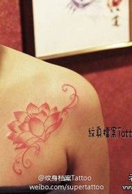 small fresh chest lotus tattoo works