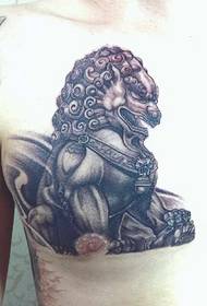 tetování postava doporučila tetování lva Tang lva