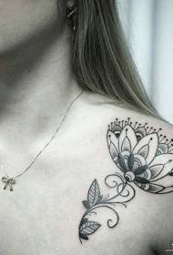 shoulder Europe and the United States point tattooed tattoo pattern