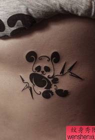 poj niam Me nyuam hauv siab me ntxim nyiam totem panda tattoo qauv