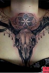 lalina V deera head tattoo asa
