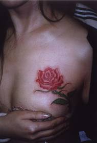 sexy Schéinheetskëscht schéi sicht rose Tattoo Bild