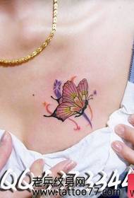 beautiful chest beautiful butterfly tattoo pattern