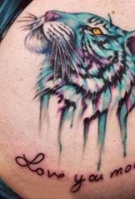 zadní ramena tetování chlapci na ramenou v angličtině a obrázky tygra tetování
