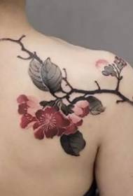 Skup prekrasnih slika u obliku tetovaže na stražnjem ramenu 58006 - Tetovaža ženskog ramena: Skup školskih tetovaža uzoraka na ženskom ramenu