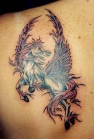рамо величествен модел на татуировка Pegasus