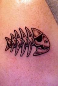 patrón de tatuaxe de calamar sen ombreiro