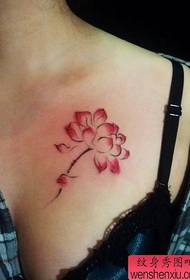 patró de tatuatge de lotus de tinta de pit a les nenes