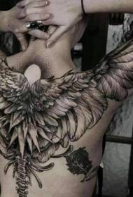 jeden ze zahraničí Skupina krásných křídel tetování vzorů obrázků