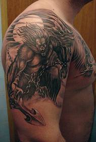 lub xub pwg Werewolf kua muag saw tattoo txawv