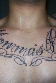 bel tatuaggio maschile sul petto 58694 - ali color spalla e motivo del tatuaggio d'amore