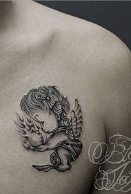 ແຖບສະແດງໃຫ້ເຫັນ Tattoo ແນະນໍາຮູບແບບ tattoo ທູດຫນ້າເອິກ