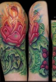 boja ramena prekrasna bobica užareni cvijet tetovaža