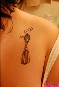 girl chest personality tattoo