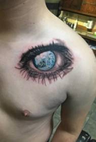 shoulder eye tattoo male shoulder color eye tattoo picture