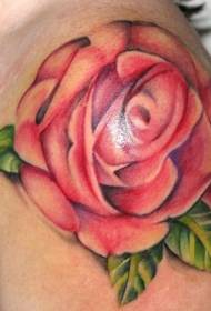 Schëllerfaarf realistesch rose Tattoo Muster 58504 - weiblech Schëller rout Poppies Tattoo Muster