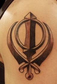 modello di tatuaggio logo misterioso spalla