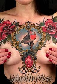 σέξι κορίτσι ομορφιάς μια εικόνα των ευρωπαϊκών και αμερικανικών τατουάζ