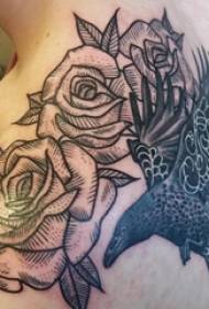 Rose tatuaż chłopiec ramię obraz róży tatuaż
