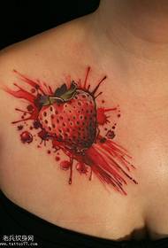 ຮູບແບບ tattoo ຫນ້າເອິກແມ່ຍິງຫມຶກ splash