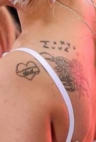 lady gaga tattoo stella ombrella margarite è stampi di tatuaggi di cori