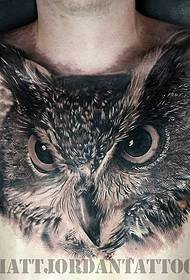 Kesayetiya dravî ya tattooê ya owl