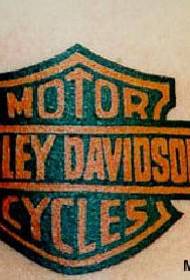 awọ Harley-Davidson aami apẹrẹ tatuu