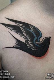 breast fashion swallow ຮູບແບບ tattoo